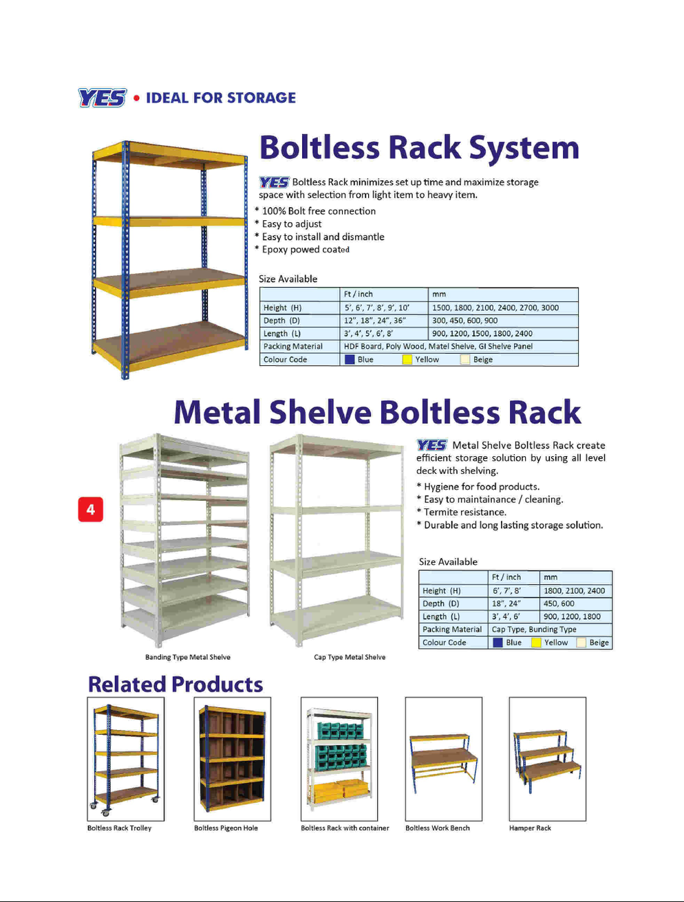 Boltless Rack System & Metal Shelving Boltless Rack