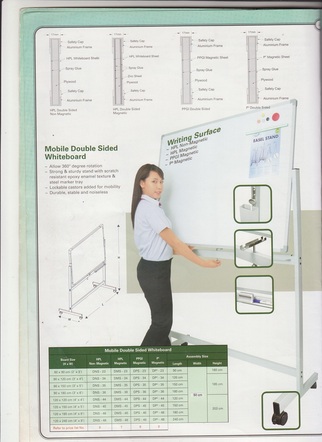 whiteboard 001(Mobile Double Sided Whiteboard)