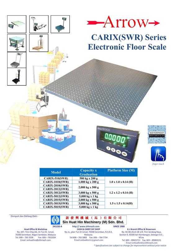 CARIX(SWR) Series Electronic Floor Scale