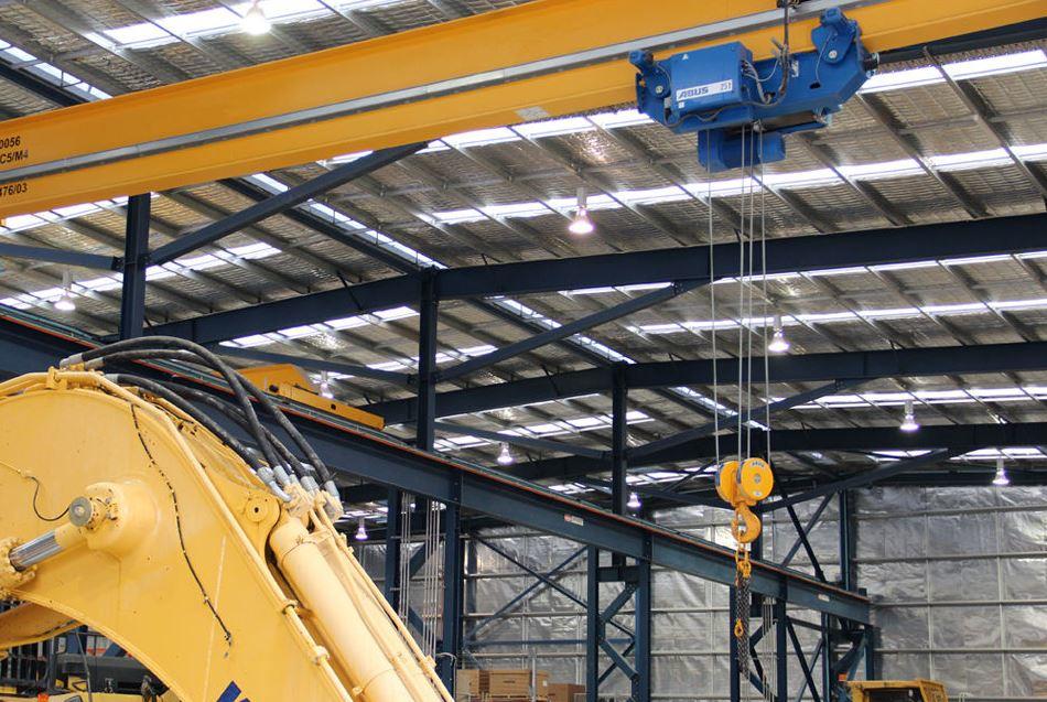 Type U monorail hoist with twin trolleys บริษัท ออน