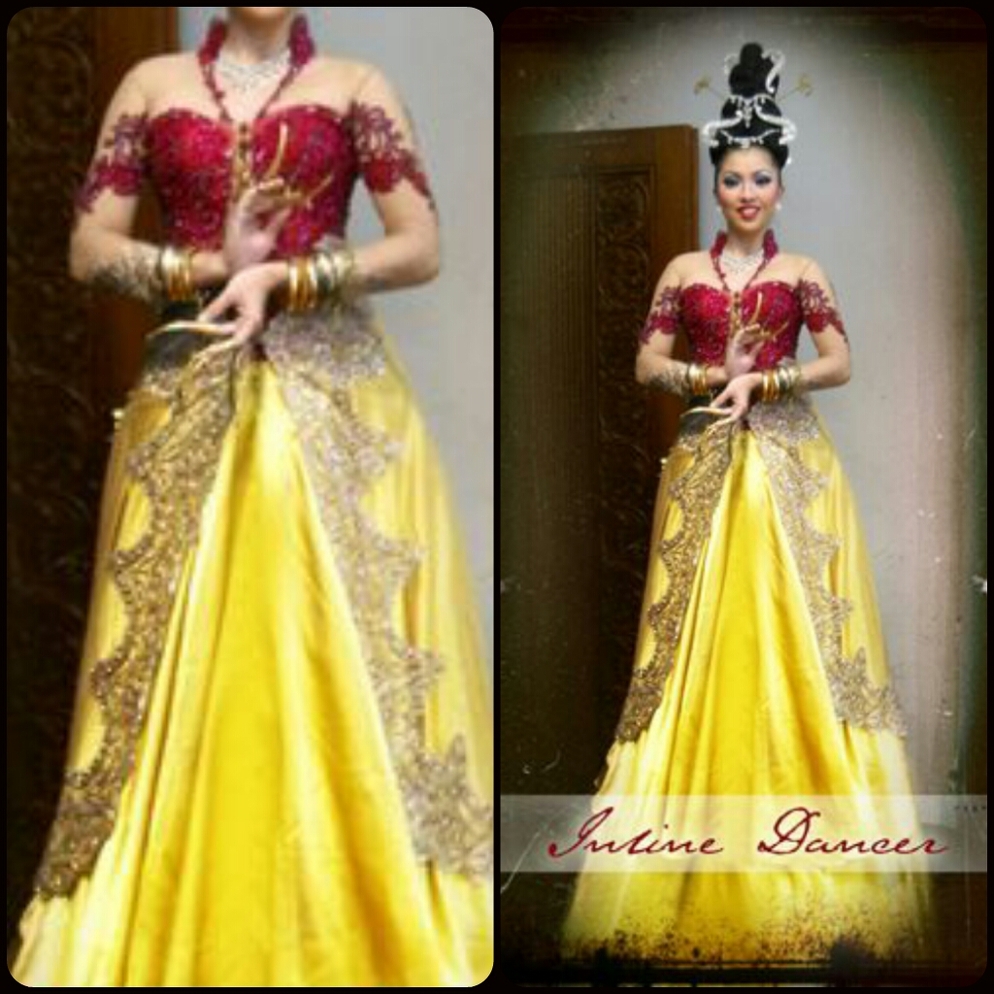 Kombinasi kebaya dengan gaun