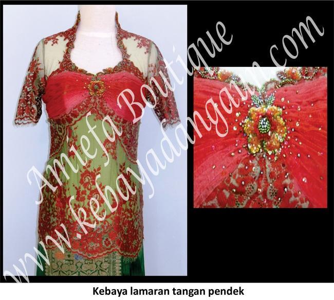 Kebaya Lamaran Tangan Pendek