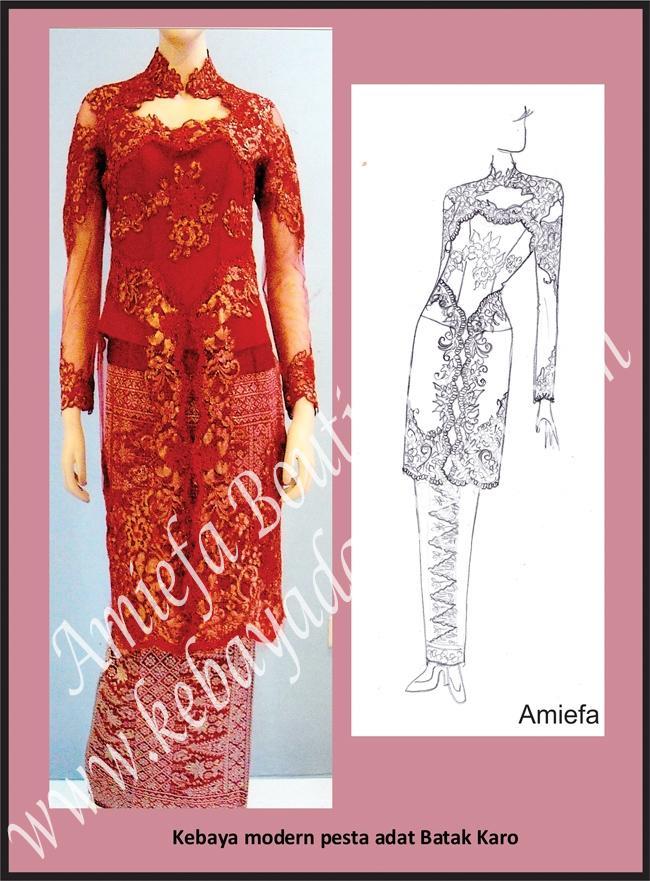 Kebaya Modern Pesta Adat Batak Karo