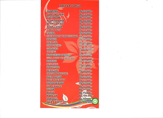 Daftar Harga