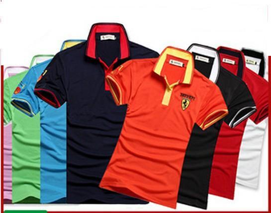 Free Shipping 2013 Brand New Fashion Mens Cotton Polo Shirt Men Designer Printing T Shirt Summer