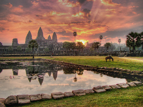 Sunset View at Angkor Wat