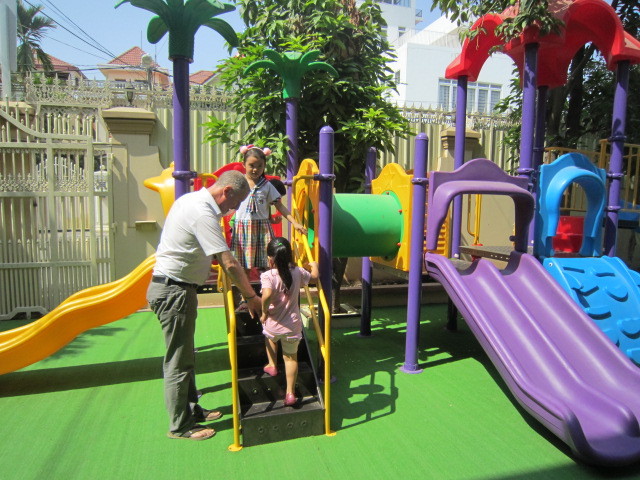 Student with playground