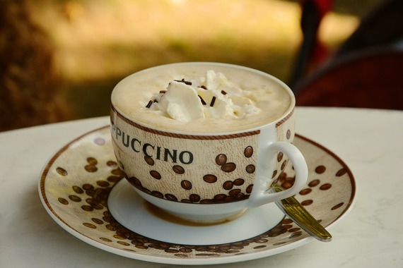 cappuccino, coffee cup
