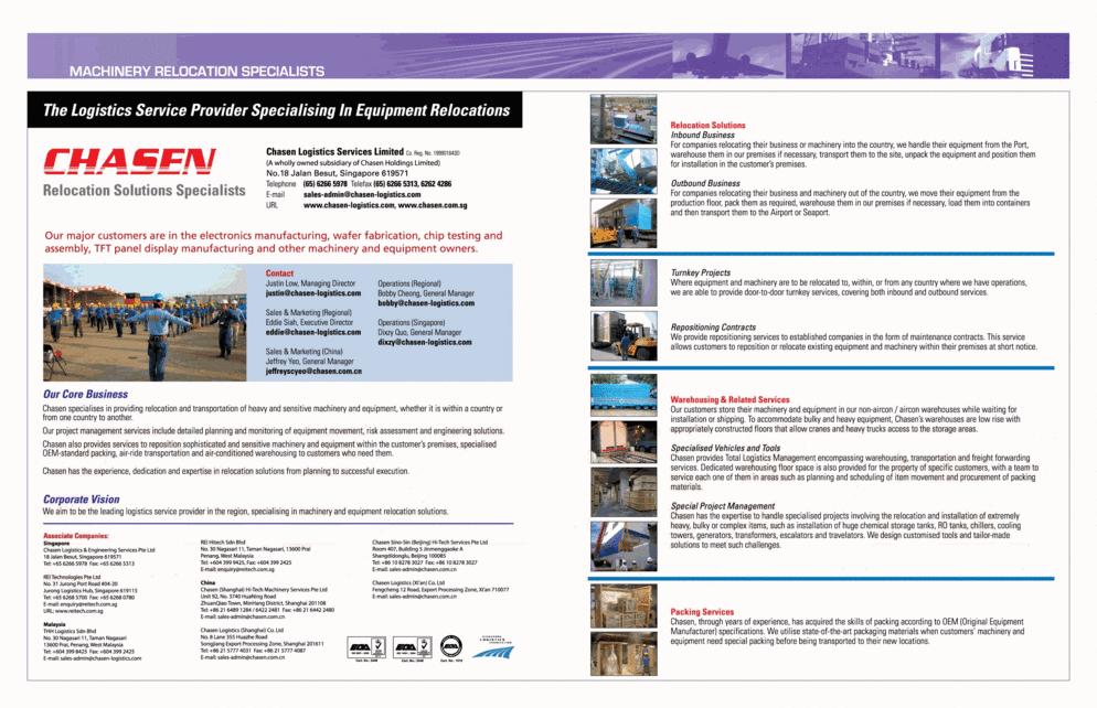 About Us Chasen Logistics Sdn Bhd