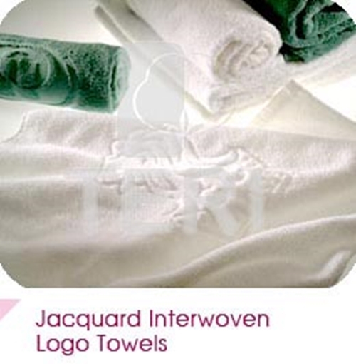 Jacquard Interwoven Logo Towels