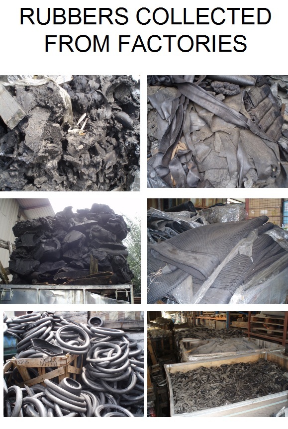 RUBBERS COLLECTED FROM FACTORIES