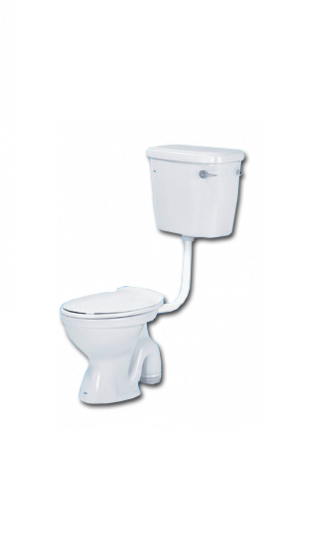 WC1001 Mid Level Washdown Pedestal WC with LC5001 ML VC Cistern