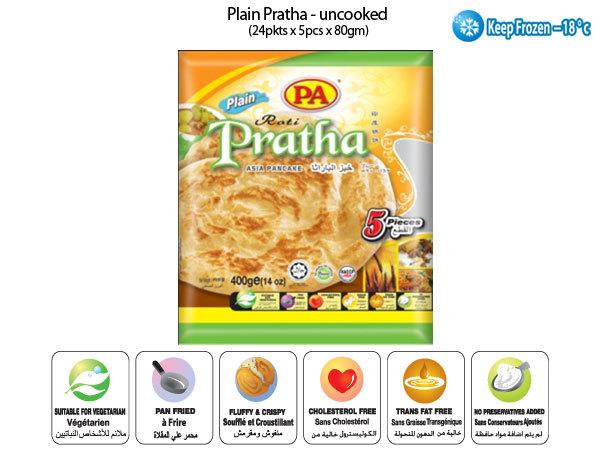 pratha uncooked 5pcs