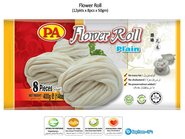 oriental flower roll