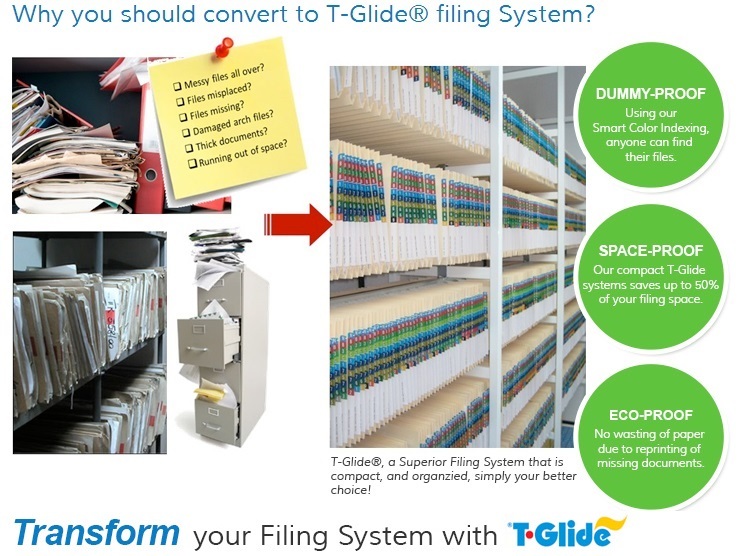 why you should convert to T glide filing system