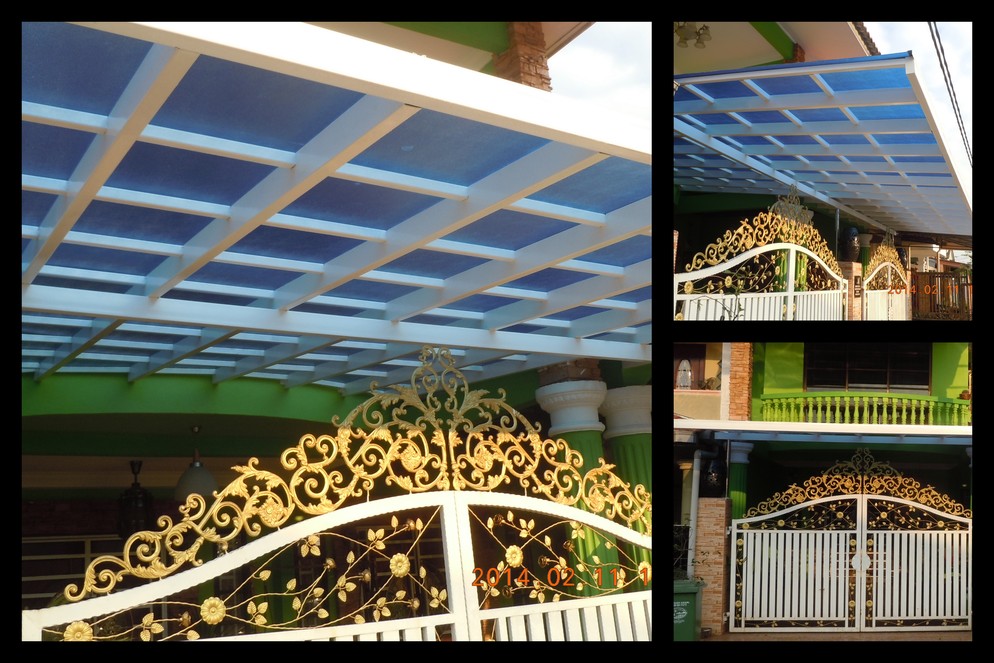 AWNING METAL POLYCARBONATE PERGOLA STYLE PORCH