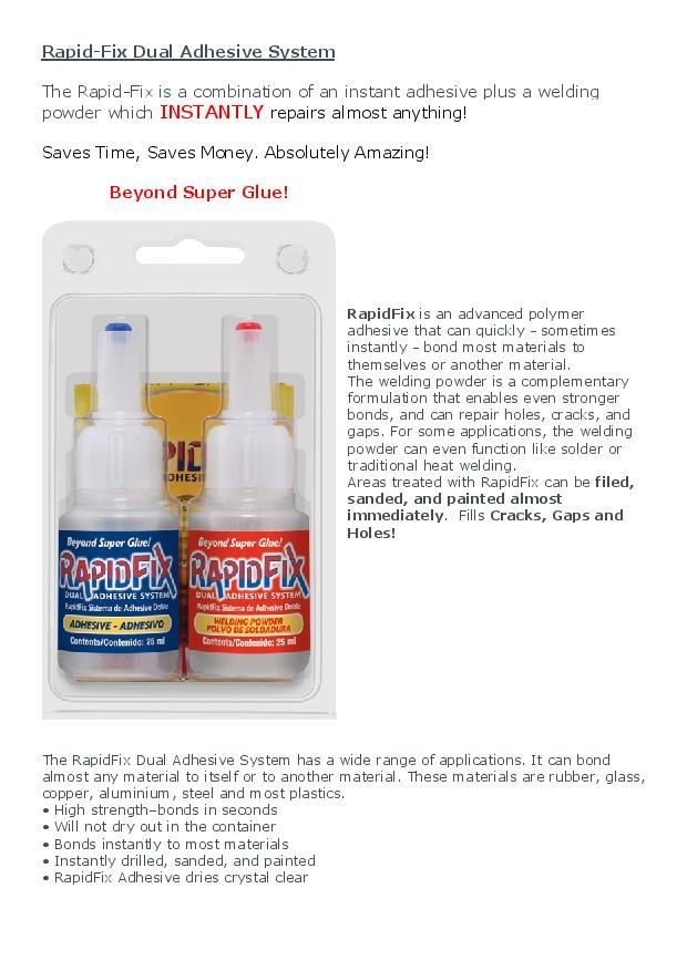 Rapid Fix Dual Adhesive System page 001