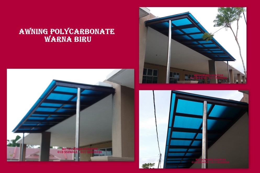 AWNING POLYCARBONATE BIRU