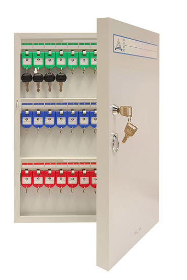 half open key cabinet