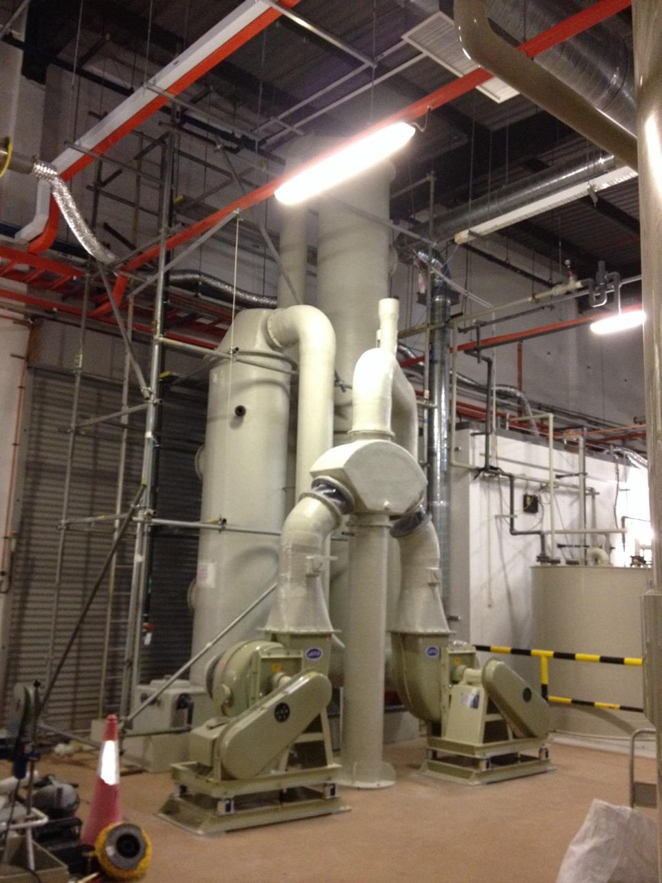 FRP fan typical installation