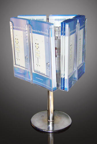Corousel Brochure Stand and Acrylic Showcase Display