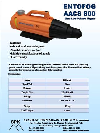 Syarikat Perniagaan Kemuncak Pest Control Equipment Supplies In Malaysia