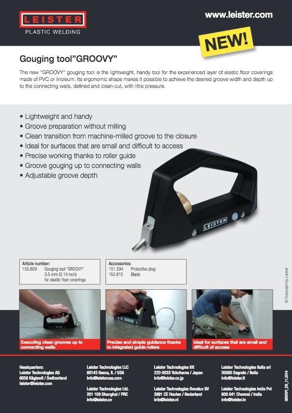 Leister Flooring - Leister_Plastic-Welding-FL_GROOVY_EN