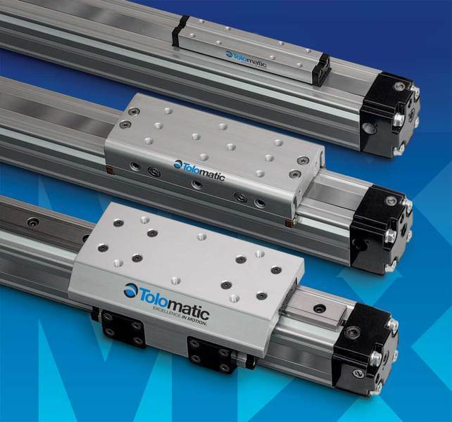 Rodless pneumatic linear actuator