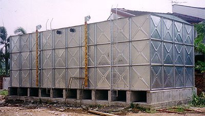 HDG Pressed Steel Tank (Storage of Process Water / Fire-fighting)