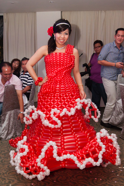 Balloon Dress Design - Front View 