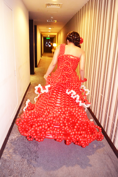 Balloon Dress Design - Back View