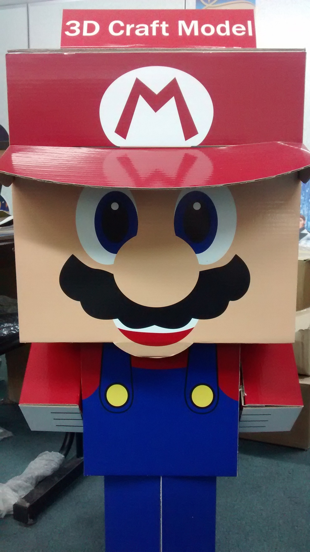 3D Craft Model-Super Mario Box