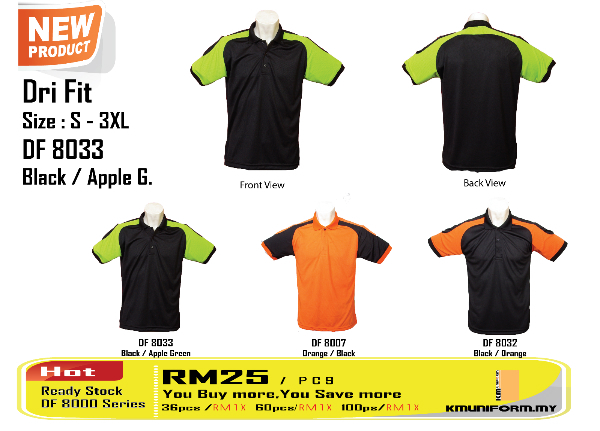 KM Uniform Ready Stock 8000 Series