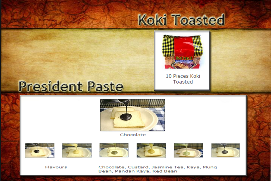 Koki Toasted and President Paste