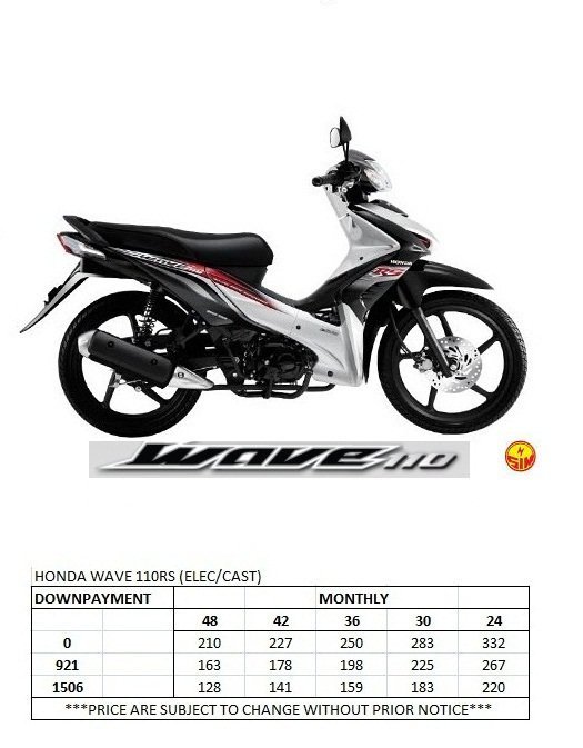 Honda Wave 110RS (Electric/Cast)