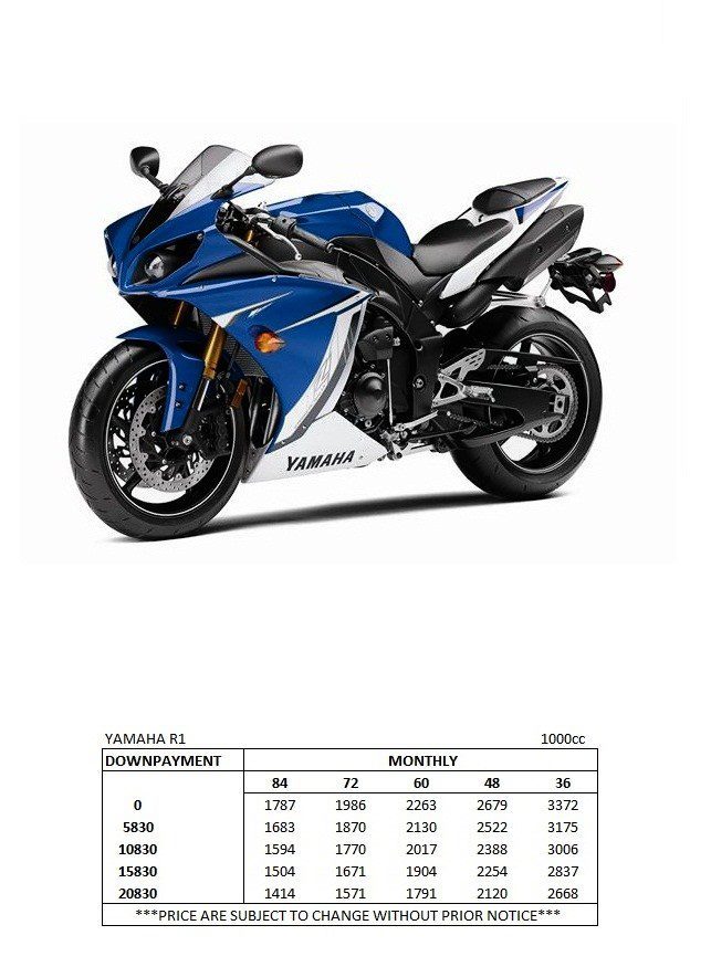 Yamaha R1   2012