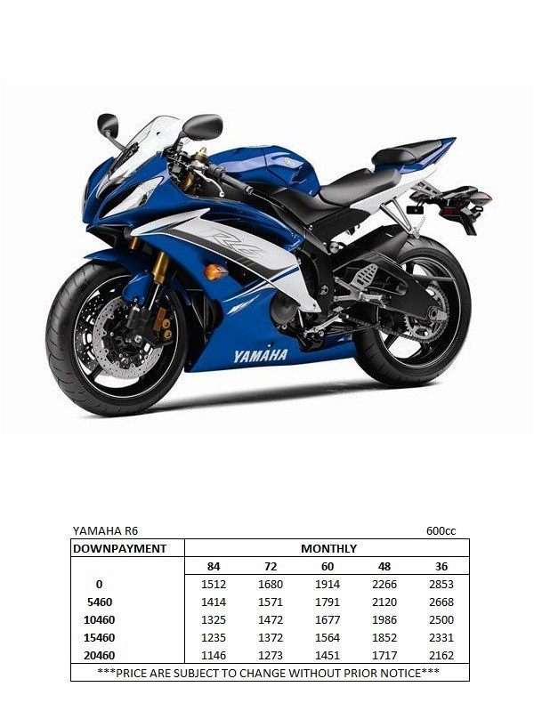 Yamaha R6   2012