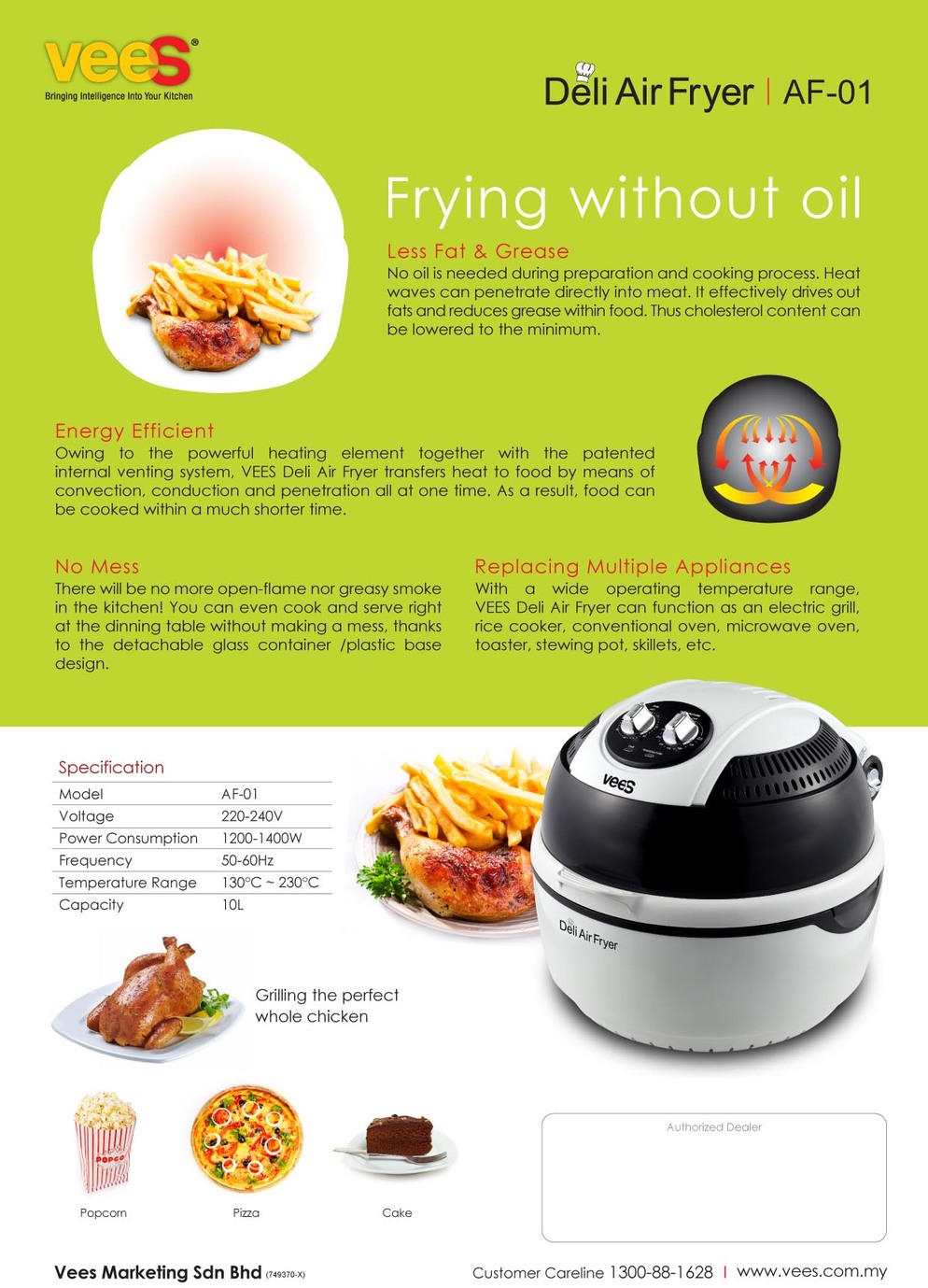 Deli Air Fryer AF 01   