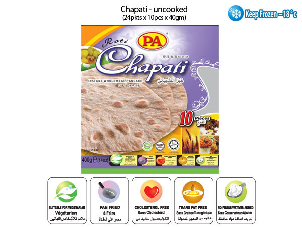 chapati uncooked 10pcs
