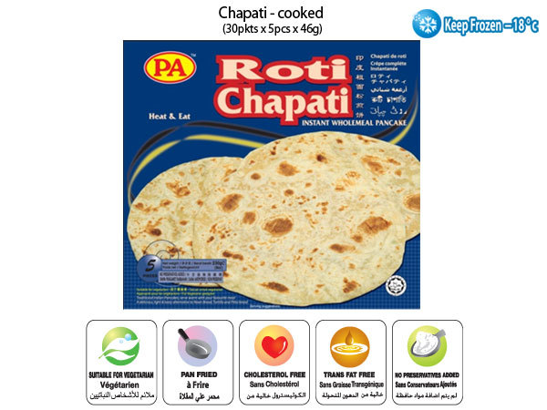 chapati cooked