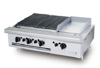 COMBINATION CHAR BOILER GRIDDLE TABLE TOP