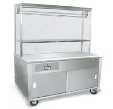  CHICKEN STALL W/1 TIER OVERSHELF,SPORTLIGHT & HANGER