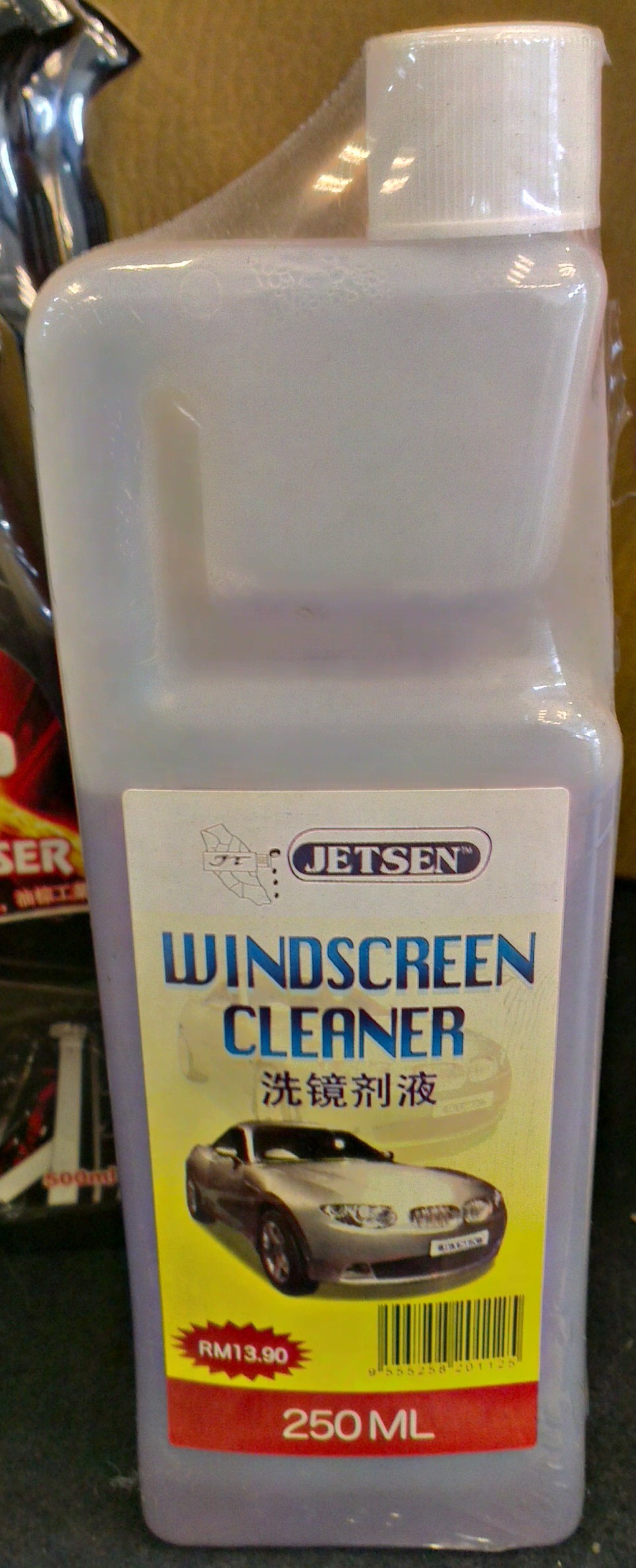 Windscreen Cleaner..  Pour into Washer Tank and it will clean for you..