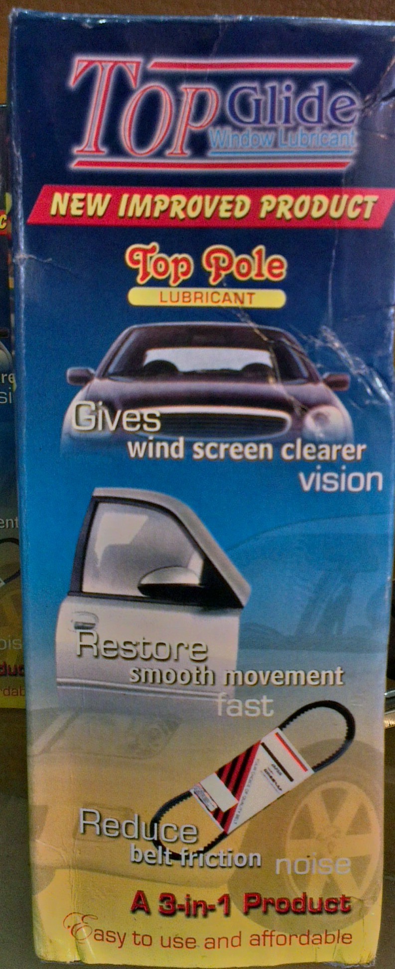 Problem with Belt Noise? Need Smooth Side Window? TopGlide Lubricant