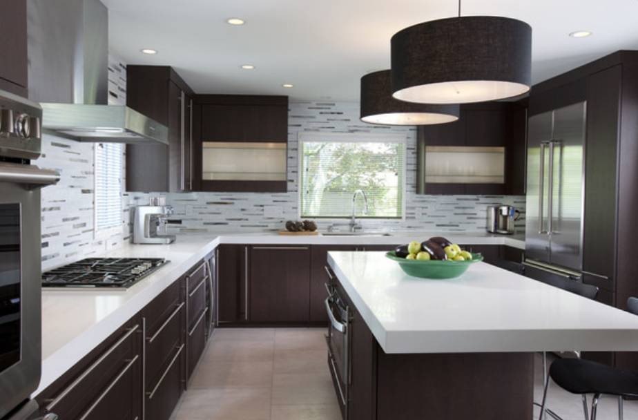 KITCHEN CABINET C SERIES    MATERIAL MELAMINE ABS & QUARTZ WORK TOP