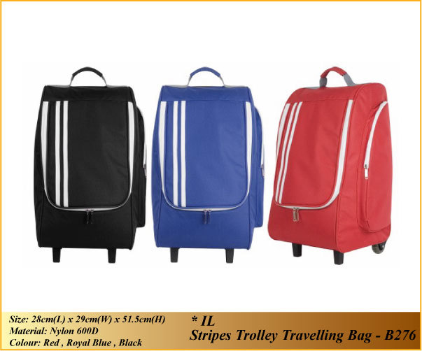 Stripes Trolley Travelling Bag - B276