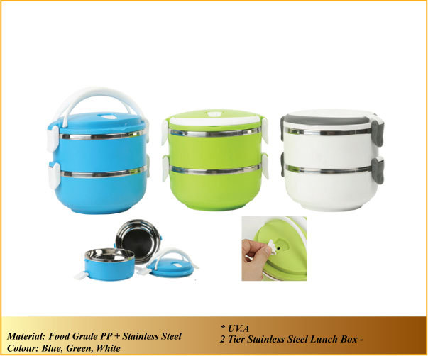 2 tier stainless Steel Lunch Box