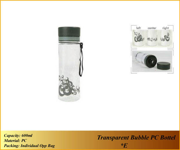 Transparent Bubble PC Bottle