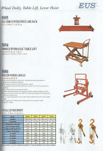 Wheel Dolly Table Lift Lever Hoist