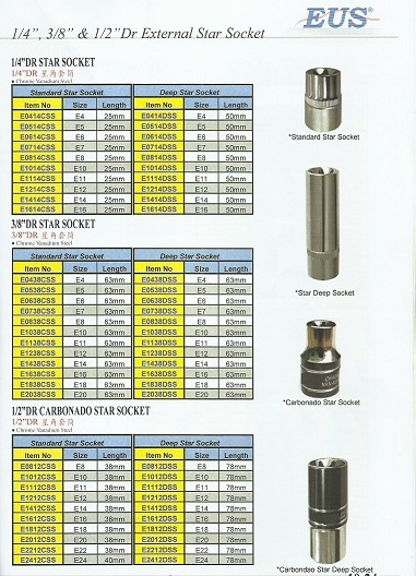 Dr External Star Socket